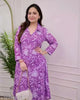 ATILAA FASHION Printed Kurta Palazzo Co-ord Set For Women