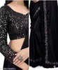 Modern Black Lycra Saree | Lightweight Party Wear Saree for Women