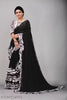 Stylish Printed Georgette Saree with Frills and Blouse Piece for Women | Lightweight & Elegant Look